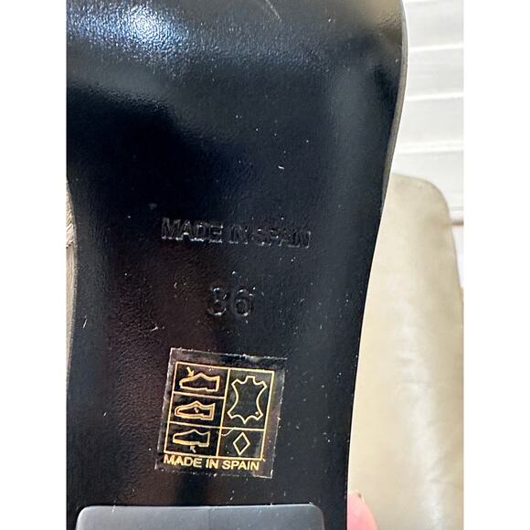 Free People Rocky Slouch Boots Grey/Nickel Leather Sz 6 US 36 EU NIB Modern Chic - Picture 15 of 16